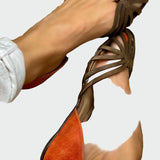 Сандали С Изрези И Детайл