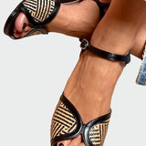 Сандали От Плетена Тъкан