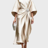 Рокля Сатенена С Копче