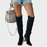 Ботуши До Коляното Замша