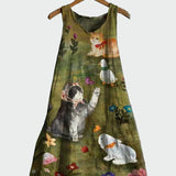 Рокля Ленена Дишаща Форма