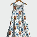 Рокля С Принтом На Крава