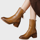 Чоботи От Кожа До Глезена