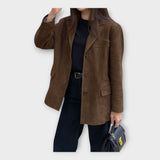 Сако Гъвкав Шелк Детайл