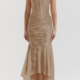 Рокля С Релефна Шарка