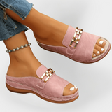 Кожени Джапанки с Метален