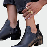 Чоботи С Метални Детайли