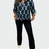 Тениска С Геометричен Принт