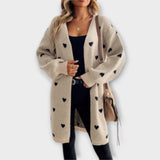 Кардиган с Узор Сърца