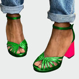 Сандали Сребърни с Резба