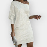 Рокля С Контрастни Пайети