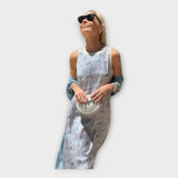 Рокля С Линейни Шарки