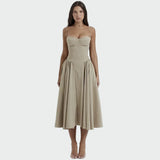 Сатенена Рокля Презрамки