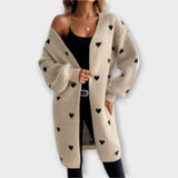 Кардиган с Узор Сърца