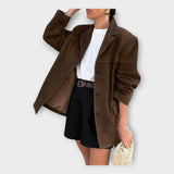 Сако Гъвкав Шелк Детайл