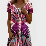 Винтидж Рокля с Къс Ръкав