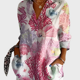 Блуза Памук Флорална Тъкан