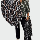 Тениска С Геометричен Принт