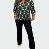 Тениска С Геометричен Принт