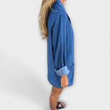 Яке Деним Със Шита Яка