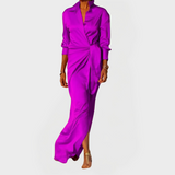 Рокля Сатенова С Връзка