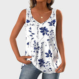 Тениска Платно С Флорални