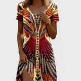 Винтидж Рокля с Къс Ръкав