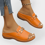 Кожени Джапанки с Метален