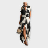 Структурна Рокля с Лен