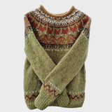 Плетен Суичър Жакард Узор