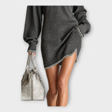 Плетена Рокля Лен Свободна