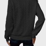 Пуловер Плетен с цип