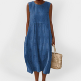 Рокля От Памук С Джобове