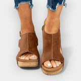 Сандали На Платформа Нюд