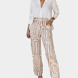 Сет Геометричен Принт Пояс