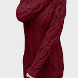 Пуловер С Висока Яка