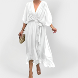 Шифон Рокля С Вобразно