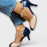 Обувки Т-лента Кожа