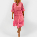 Рокля с Дантелен Акцент