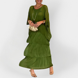 Рокля Плисирана С Коприна