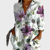 Блуза Памук Флорална Тъкан