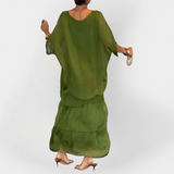 Рокля Плисирана С Коприна