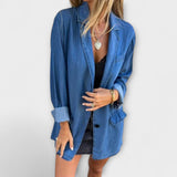 Яке Деним Със Шита Яка