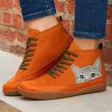 Кожени Ботуши С Мотив