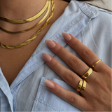 Пръстен Сребърен Тънък Ръб