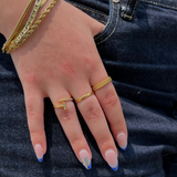 Пръстен Сребърен Тънък Ръб