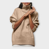 Пуловер Плетен Висока Яка