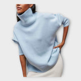 Пуловер Плетен Висока Яка