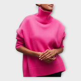 Пуловер Плетен Висока Яка