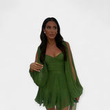 Рокля С Балонни Ръкави